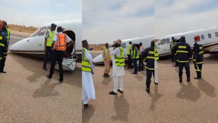 11-Passengers-Escape-Unhurt-As-Private-Jet-Crash-Lands-At-Kano-Airport